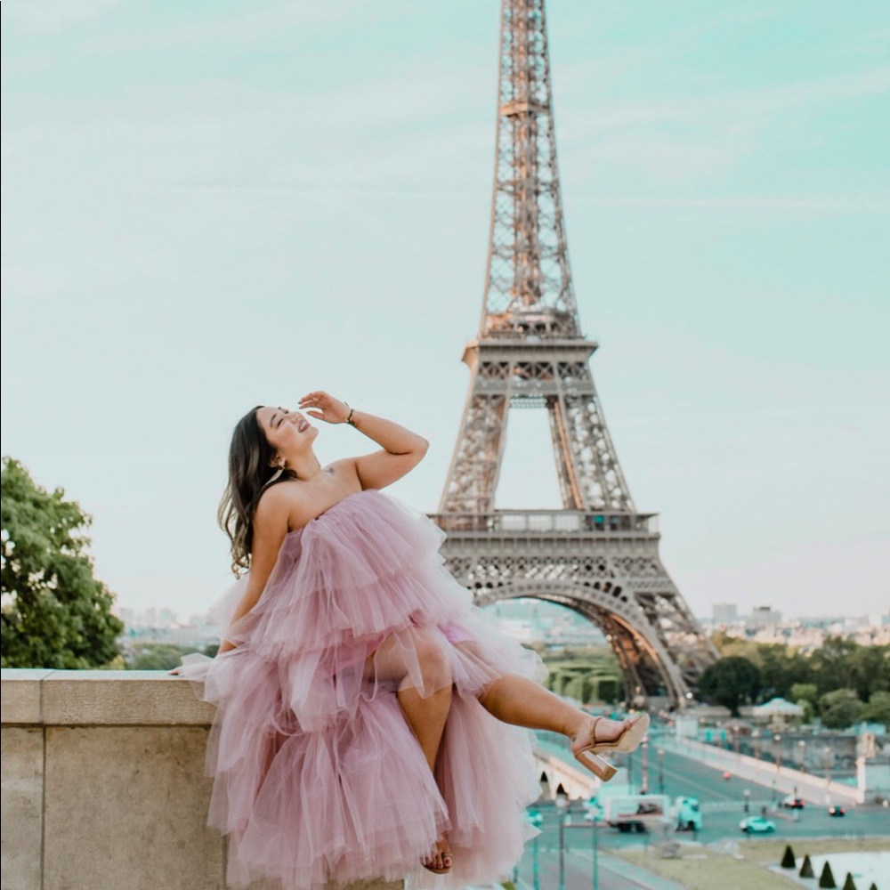 custom-made couture tulle gown